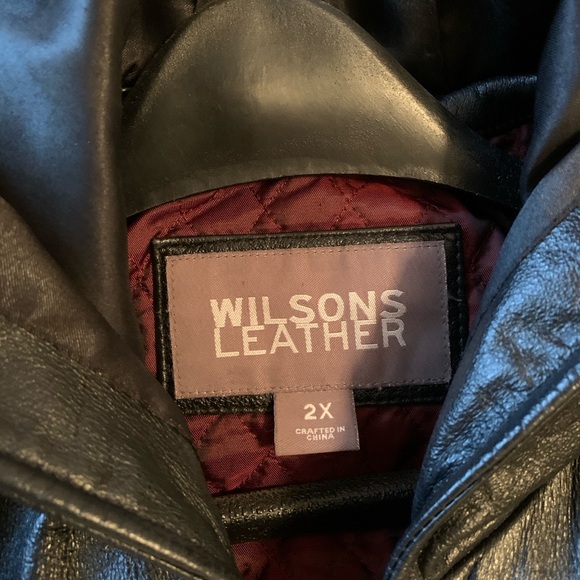 Wilson’s Leather Black Hooded Jacket - Picture 7 of 7